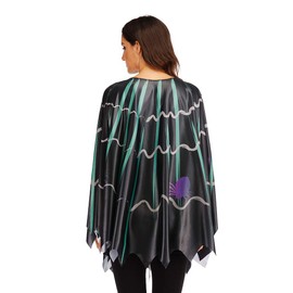 Women's Spider Web Poncho, Purple, X-Large