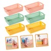 STOBAZA Ganizer Bins 6 Pack Mesh Storage Basket for Desk