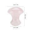 Akozon Tool Natural Rose Quartz Crystal Massage Stone Mushroom Shaped