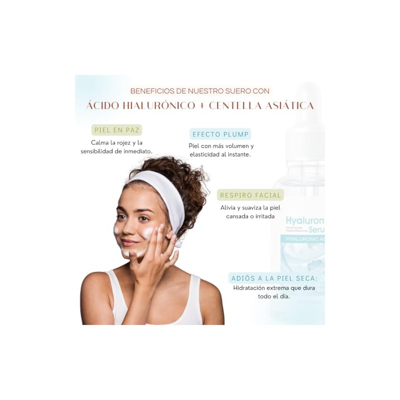 Serum Facial Ácido Hialurónico y Centella Asiática | Hidratación (AH+Centella)
