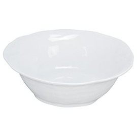 Yanco CAT-1272 Catering Bowl, 4.25 qt Capacity, 14.5" Length, 14.5" Width, 4.5" Height, Melamine, White Color, Pack of 6