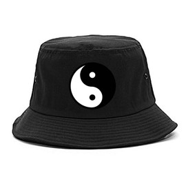 Kings Of NY Yin and Yang Chest Graphic Mens Bucket Hat Black