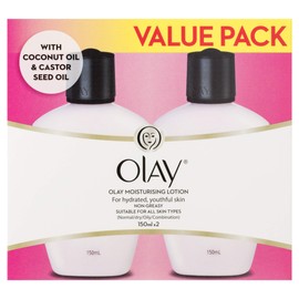 Olay Moisturising Lotion 150ml x 2 Value Pack, 300ml