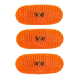 Seintech Plastic LED Marker Lens Lamp x 3 - Left Hand N/S Right Hand O/S Marker Lens Light - Side Marker Lens Reflector Amber Orange Repeater Perfect fit - for Mercedes Sprinter 2014 Onwards