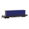 Evemodel 3pcs HO Scale 40ft 1:87 Deep Blue Shipping Container
