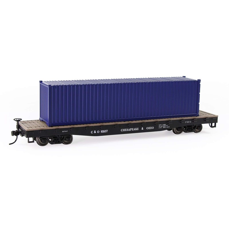 Evemodel 3pcs HO Scale 40ft 1:87 Deep Blue Shipping Container