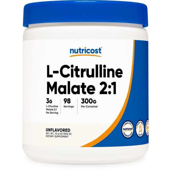 Nutricost L-Citrulline Malate (2:1) Powder (300 Grams)