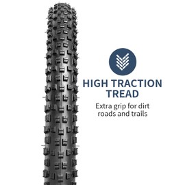 YUNSCM 2-PCS 27.5" Bike Tires 27.5x2.10/54-584 60TPI Nylon Antipuncture Protection and 27.5" Bike Tubes Presta Valve with 2 Rim Strips Compatible with 27.5x1.95-2.125 Bicycle Tires and Tubes (Y-564)