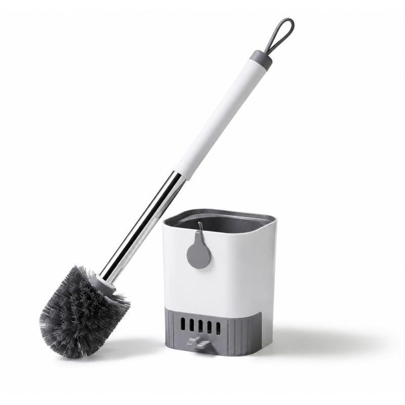 Wall Mounted Toilet Brush Set for Bathroom Cleaning – Flexible