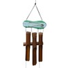Cohasset Gifts 111G Cohasset Sandal Bamboo Wind Chime, Distressed Green