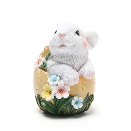 Hodao Easter Bunny Decorations Spring Home Decor Bunny Figurines(Resurrection Protein Rabbit 1)