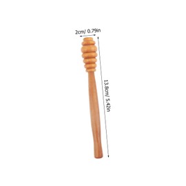 MAGICLULU Small Honey Stir Stick Portable for Honey Jar Stylish Wooden Honey Stirring Rod Multiuse