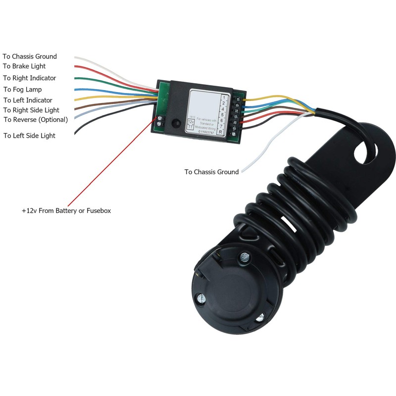 AB Tools Towbar Towing Electrics Trailer Socket EASY WIRING KIT
