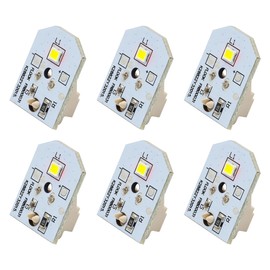 yrjns WR55X11132 WR55X25754 Refrigerator LED Light Fit for GE Refrigerator, Replace WR55X30602 WR55X26486 PS4704284 3033142 EAP12172918 AP6261806-6 Pack