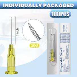 20 Gauge 1 Inch: 100 PCS for Industrial Dispensing Supplies (20G)