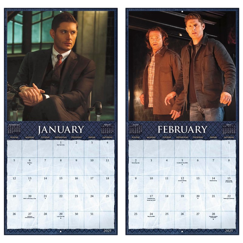 2025 Supernatural Wall Calendar