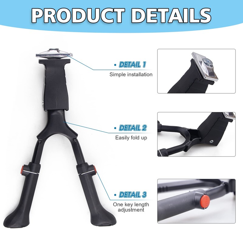 MEGHNA Luxury Aluminium Two-Legged Bicycle Stand for 24 - 28