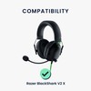 kwmobile 2 x Ear Pads Compatible with Razer BlackShark V2