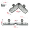 DODAMOUR Suction Corner Shower Caddy, No Drill Wall Mounted Bathroom