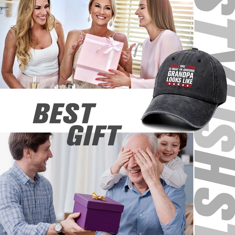 This is What an Awesome Grandpa Looks Like Funny Retro