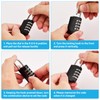 Pack of 6 Padlock Combination Lock, 4 Digit Padlock with