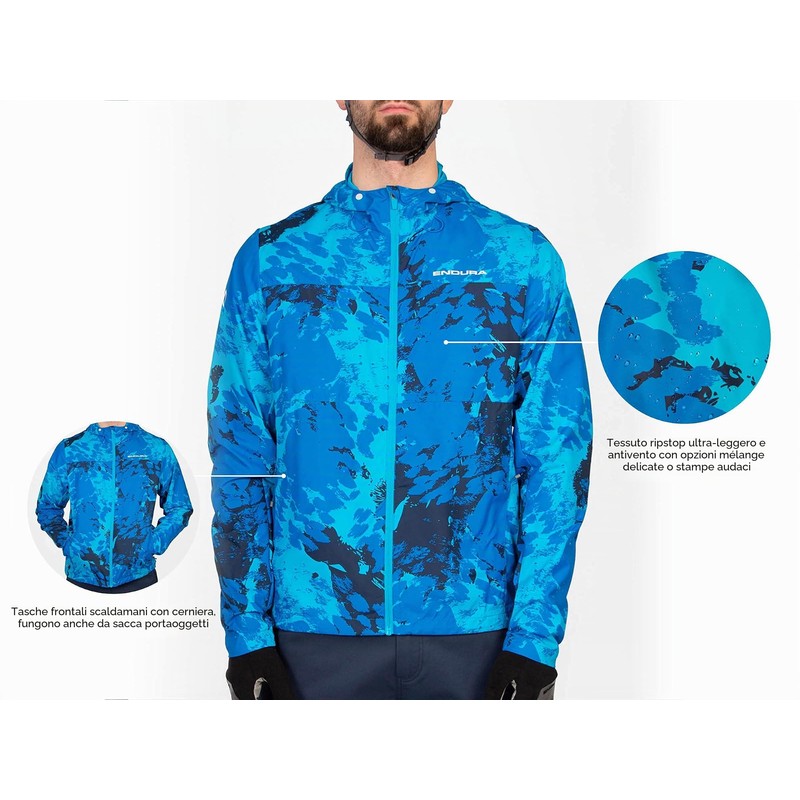ENDURA Men's Hummvee Windshell Jacket, Giacca da ciclismo, Black, XL