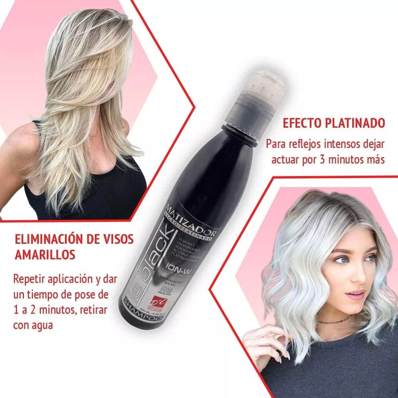 D'Conde Shampoo Matizador Negro D Conde Platinados Canas 250ml