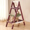 SHENGOCASE 3-Tier Modern Boho Style A Frame Wooden Cat Tree
