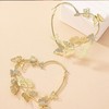 Butterfly Earrings for Women Silver Butterfly Hoop Earrings Gold Butterfly