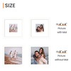 upsimples 8x8 Picture Frame, Display Pictures 4x4 with Mat or