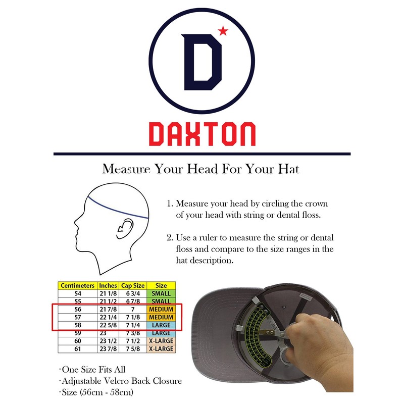 Daxton Structured Baseball Hat Cap Old English A to Z