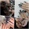 NAIL ANGEL Nail Studs Set, Punk Cone Square Studs Accessories,