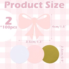 Confetti Birthday Pack of 200 Table Decoration Pink Confetti Bow Decoration Happy Birthday Gold Circle Decoration Confetti for Graduation Party Birthdays