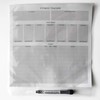 Dry Erase Whiteboard Fitness Tracker | Removeable and Restickable Adhesive