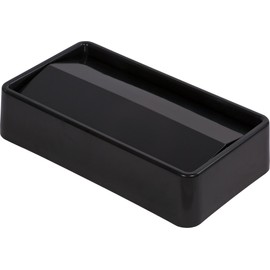 Carlisle FoodService Products 34202403 TrimLine Plastic Swing Top Lid, 20.19" x 11.56" x 4-1/2", 15-23 gal, Black