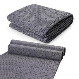 SANJIAN 1*PC 80” x 80” Tufting Cloth for Tufting Gun, Primary Tufting Cloth with Marked Lines, Durable Monks Cloth for Punch Needle, Edges Sewn for DIY Crafts (Grey)