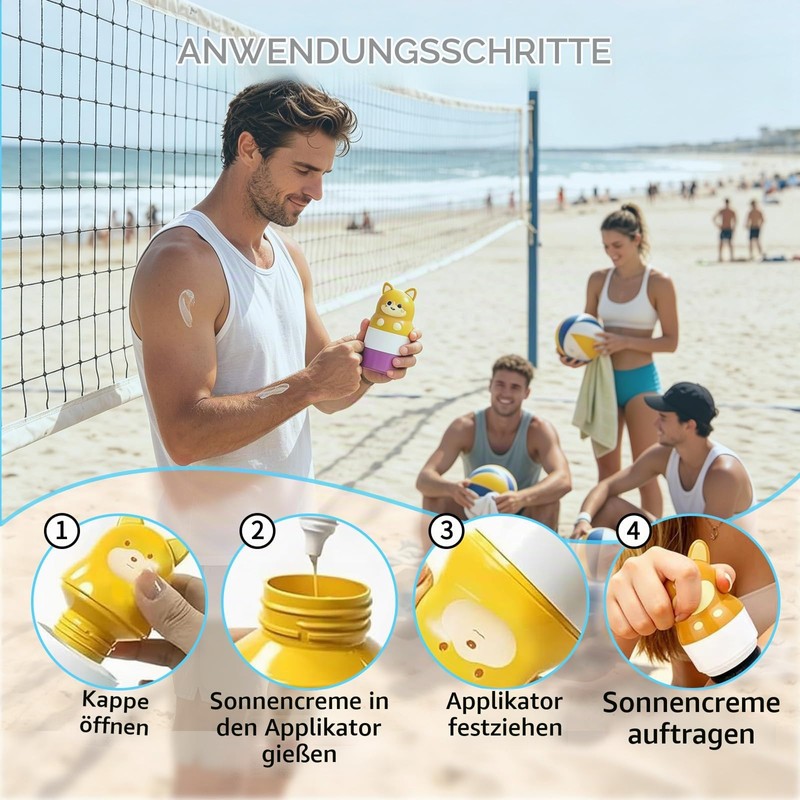 Sun Cream Applicator, Pack of 3 Sun Cream Applicator 100