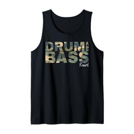 Drum And Bass Raver DNB Jungle Music Love Camo Drum And Bass Tank Top