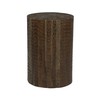 Deco 79 Teak Wood Side End Accent Table Intricately Carved