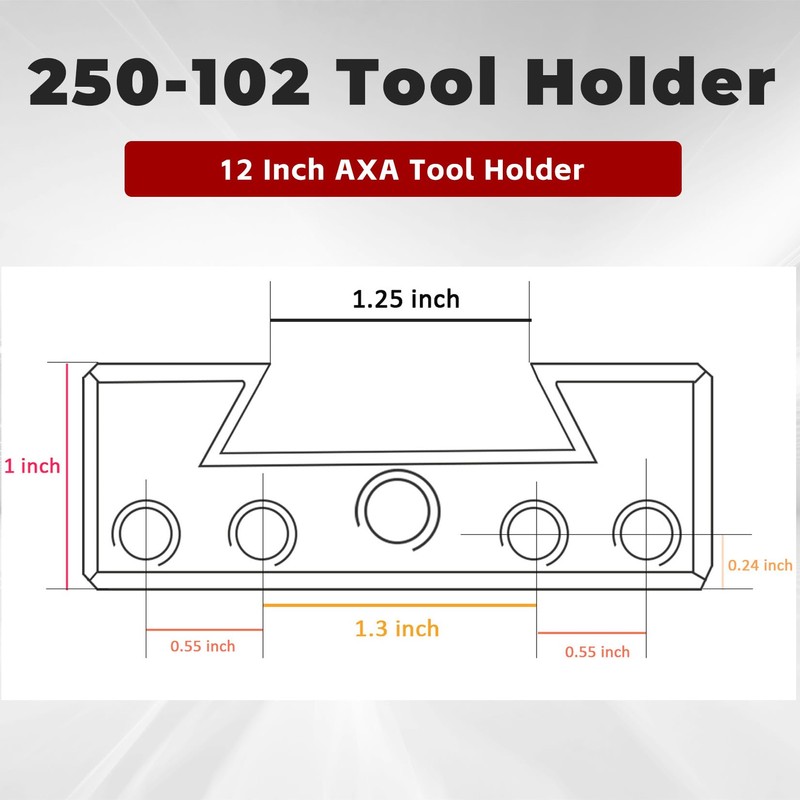 findmall 5Pcs AXA 250-102 Tool Holder AXA 102 Quick Change