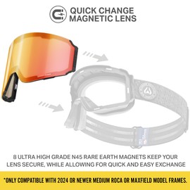 Wildhorn Outfitters Roca Ski Goggles Extra/Replacement Frameless Lens