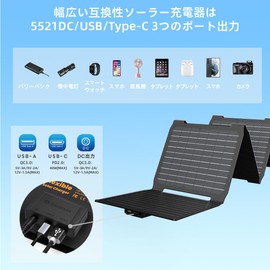 Flexsolar 40W Solar Panel, Small, USB-C/USB-A/DC Output, Solar Charger, Foldable, Thin and Ultra-Lightweight Solar Panel, Waterproof, Dustproof, Earthquake, Disaster, Power Outages, Camping, Outdoors