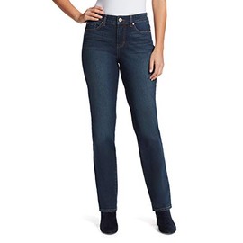 Bandolino Women's Mandie Signature Fit High Rise Straight Leg Jean, Wenonah-Embroidered Pocket, 10