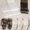 SILPECWEE SILPECWEE 20 Rolls Lace Nail Transfer Foil - White