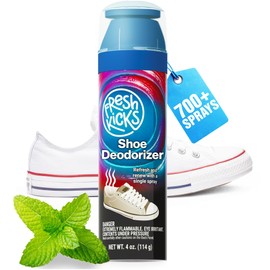 FRESH KICKS Shoe Deodorizer Spray, 4 oz – Instantly Erases Odors & Sweat in Everyday Shoes – Fast-Drying, No Residue, Gentle on Leather, Canvas, & Mesh – Long-lasting Shoe Spray Deodorizer