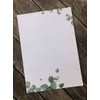 Letter Paper Eucalyptus DIN A5 I 20 Letter Sheets
