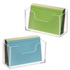 BTSKY 1 Pack Acrylic Index Card Holder Display Stand -