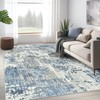Art&Tuft Washable Rug, Anti-Slip Backing Abstract 9x12 Rug, Stain Resistant