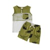 Baby Boy Clothes 18-24 Months Toddler Summer Outfits Dinosaur Sleeveless