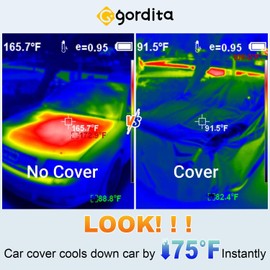 GORDITA All-Weather Waterproof Car Cover – Universal Fit for Sedans (Up to 165")